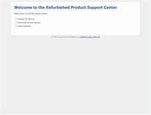 Tablet Screenshot of consumerservicerefurbish.com